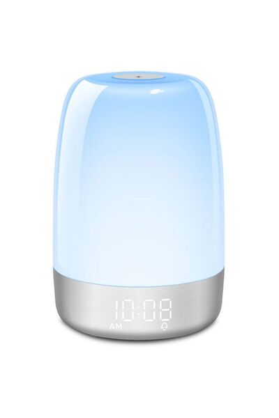 STARSTAR Touchscreen bedside alarm clock with timer, multi-color LED light, s...