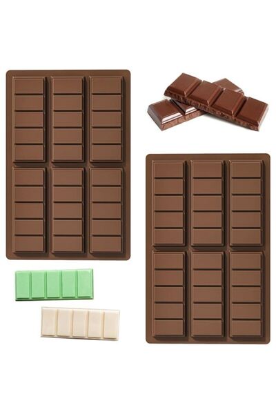 STARSTAR 2-piece silicone chocolate mold, BPA chocolate, chocolate bar mold, ...