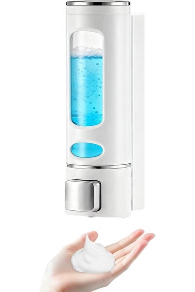 STARSTAR 400ml Wall-Mounted Soap Dispenser, Drill-Free Shower Gel & Shampoo P...
