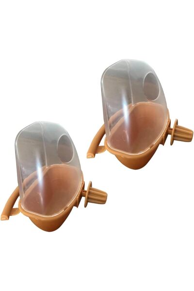 STARSTAR Birdcage feeders, 2-pack, splash-proof, transparent, reusable