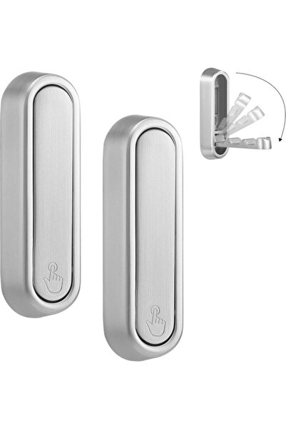 STARSTAR Silver 12x50x74mm Foldable Wall-Mounted Coat and Towel Hook