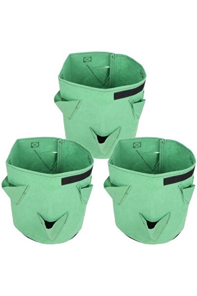 STARSTAR Light green strawberry growing bags. 7 gallons. 6 openings. for flow...