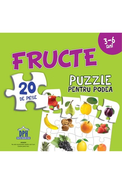 Didactica Publishing House Fructe. Puzzle pentru podea 3-6 ani