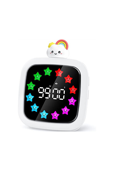 STARSTAR Kids' digital visual timer, rechargeable, silent 99-minute countdown...
