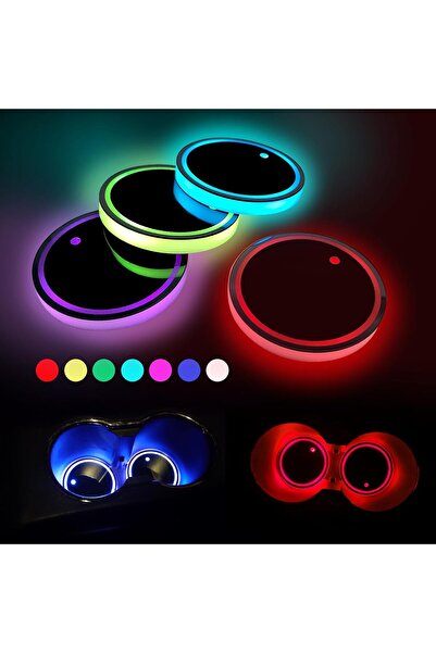 STARSTAR Four LED car cup holders, waterproof cup holders, with 7-color chang...