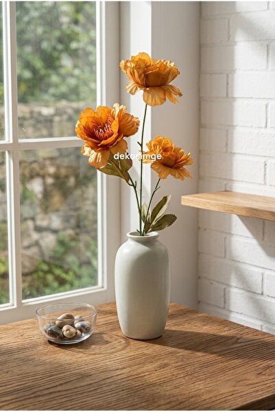 Dekosimge Yapay Çiçek Dalı 3 Çiçekli 65 cm