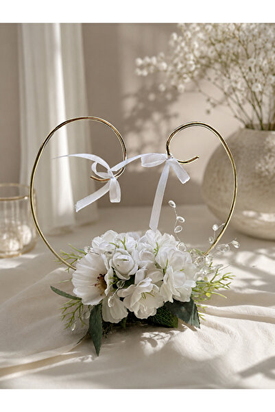 Generic Brand Suport pentru verighete – decor floral elegant
