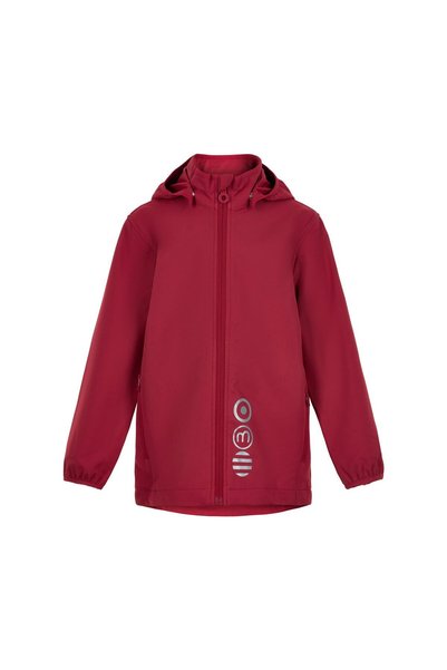 Minymo Jachetă softshell impermeabilă de ploaie și vânt, roșu claret intens