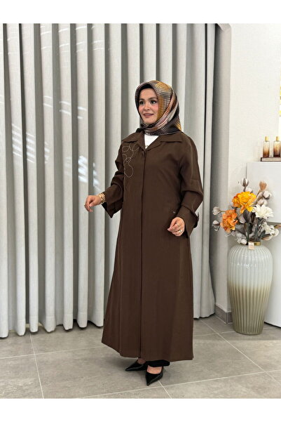 Armine TREND YAKA DETAYLI GİY-ÇIK KAHVERENGİ