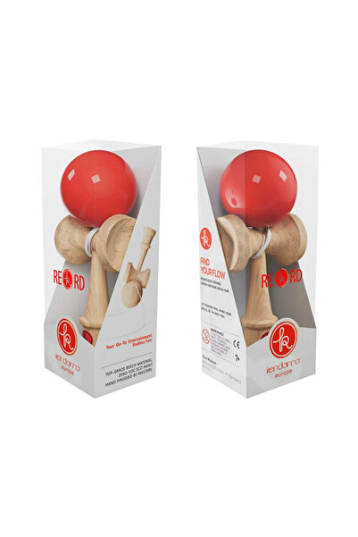 OEM Kendama Europe Play One Rosu , Base Cup, Cupe Mari, Marime Mare 18.5 cm s...