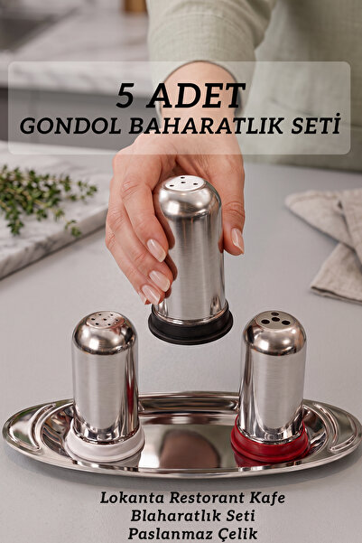 FİTHOME 5 Pcs Stainless Steel Spice Rack Set – 3 Piece Spice Rack Set with Tr...