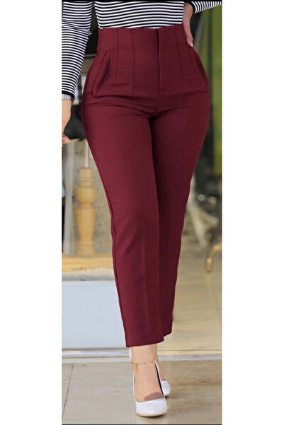 Şeker Portakalım Women's Over-The-Knee, Ankle-Length Atlas Fabric Pants 36 (S...