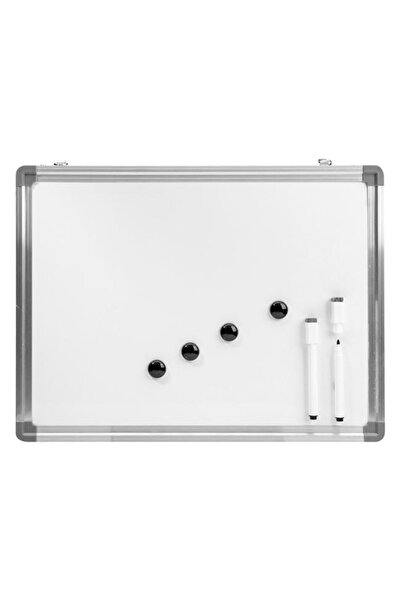 BAMI NETWORK Tabla alba de aluminiu cu accesorii pentru birou 40x30 cm