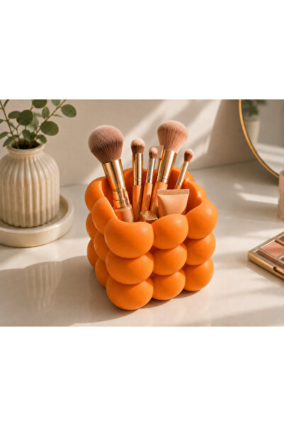 prime country Bubble Design Plastic Pen Holder and Makeup Brush Holder – Desk...