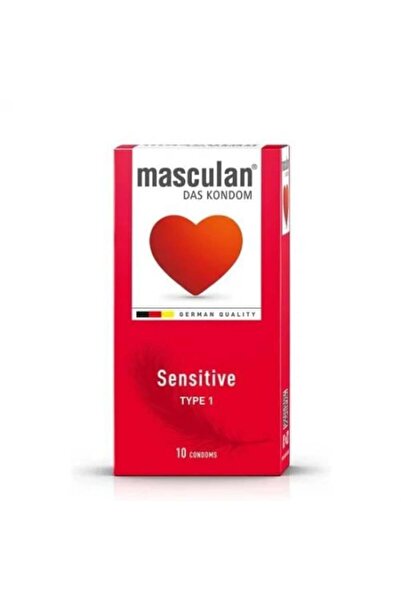 Masculan واقي ذكري من النوع الأول حساس - 10 قطع