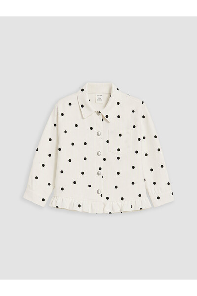 LC Waikiki Sparkling Choices Shirt Roba Collar Girl's Gabardine Jacket from S...