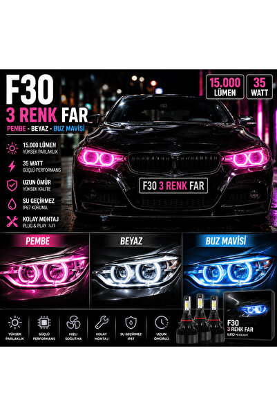 Genel Markalar F30 ZENON 3 RENK FAR(H7) UYUMLU