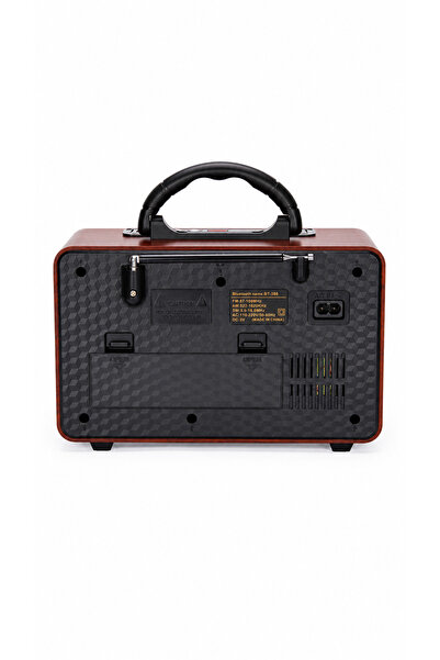 ULTRATEKNO M-111BT Nostaljik Ahşap Retro Fm Radyo Usb TF Kart Bluetooth FM/AM/SW Radyo