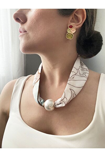 Gox Accessories Magnetic Tip Pearl Scarf