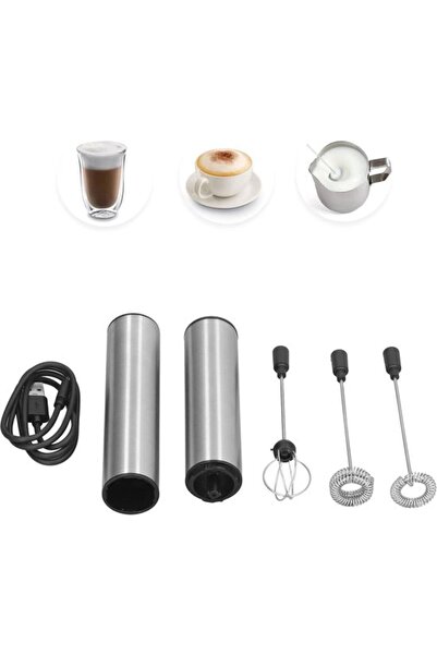 STARSTAR Handheld rechargeable milk frother whisk - electric stick blender wi...
