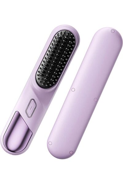 STARSTAR Cordless hair straightener, 2-in-1 straightener and curling comb, su...