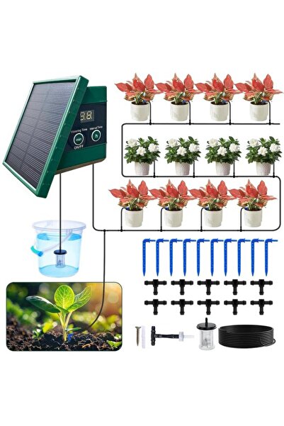 STARSTAR Solar-Powered Automatic Drip Irrigation System with 10m Hose & Timer...