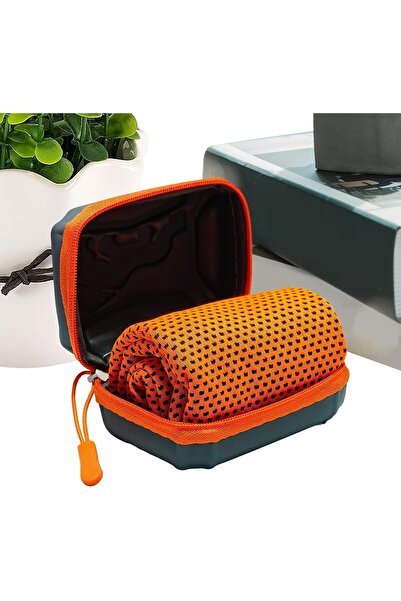 STARSTAR Cooling sports towel, 30 x 80 cm, with storage box, for warm weather...