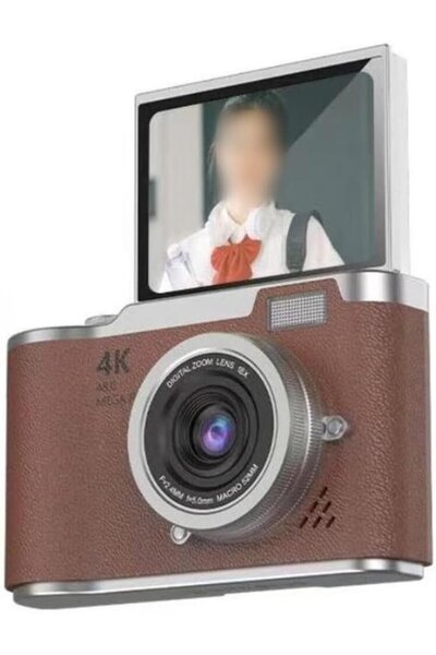 STARSTAR Digital Camera - 4K - 48 MP - 8x Zoom - 6.1 cm Display - Brown