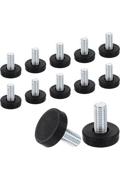 Generic Brand Set 12 Picioare Reglabile M8 pentru Mobilier 22x18 mm, pentru S...