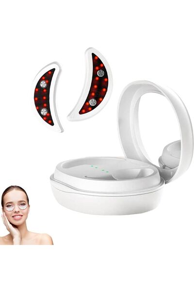 Morvena Picks Masajor pentru ochi cu lumină roșie, anti-rid, reduce cearcănel...