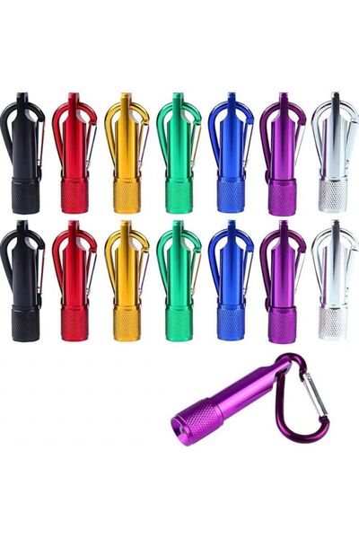 STARSTAR A set of 14 mini LED keychain flashlights, compact and portable, inc...