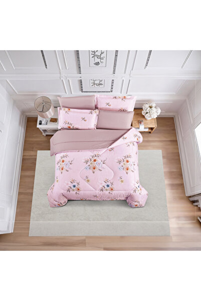 unique home collection طقم لحاف فريد من نوعه من القطن 100% لجميع المواسم، 6 ق...