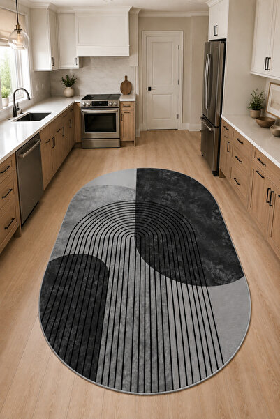 DECOVİST HOME Makinede yıkanabilir kaymaz taban leke tutmaz dijital mutfak ha...