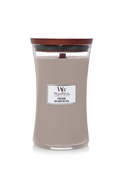WoodWick Ароматна свещ за камина с дървен фитил, 609.5 г