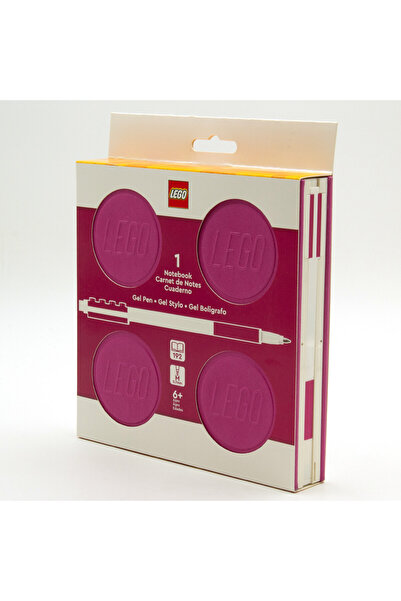 LEGO ® Locking Notebook with Gel Pen Kalemli Defter Mor (53563)
