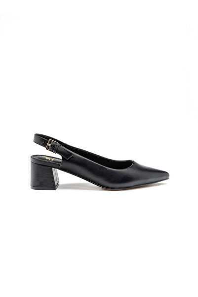 BATA Pointed Slingback Block‑Heel Shoes