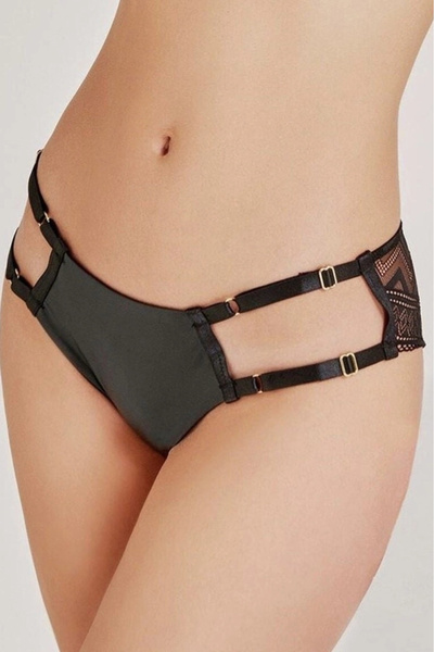 SOFT AURA Magıcform Lace Adjustable Panties Black
