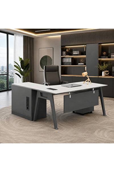 LastHome مكتب تنفيذي بتصميم فريد 180 سم