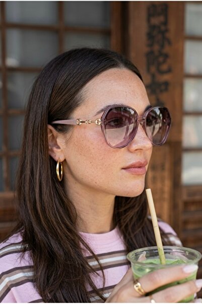 Chunky Frame Mira Prestige Ultra Light Uv400 Filtered Lilac Women's Sunglasses