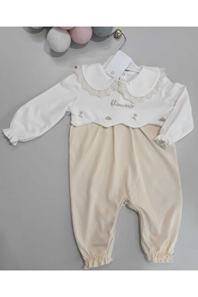 Sönmez Baby FLOWERS ROBALI ÇİÇEK NAKIŞLI MEVSİMLİK TULUM KIZ BEBE TAKIMI