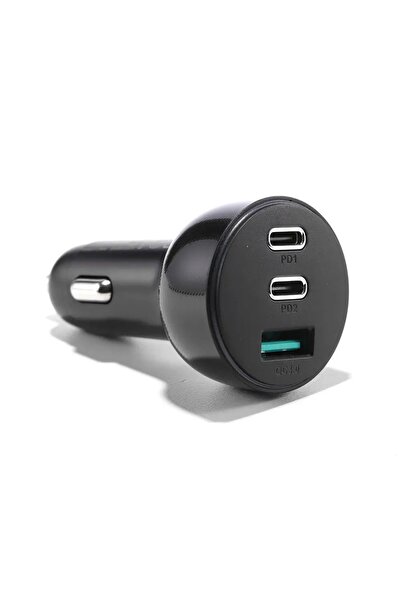 NO BRAND Încărcător auto rapid 70W 2x USB-C USB-A PD QC cu iluminare de funda...