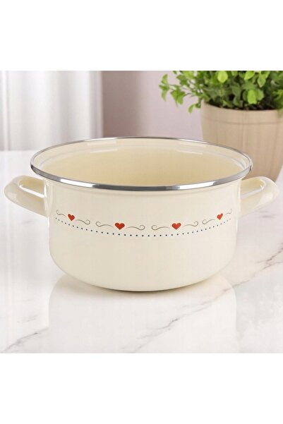 Orion Oală emailată pentru gătit tradițional pe gaz și inducție 24 cm 4L