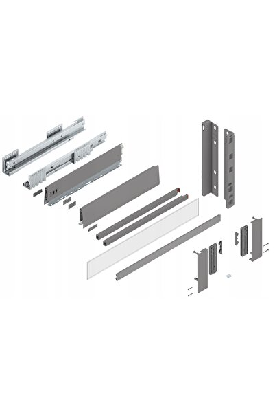 NO BRAND BLUM Sertar Merivobox 500 High E intern Gri 40kg