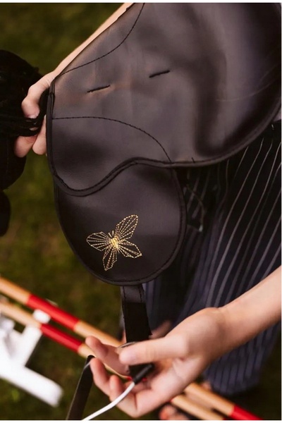 NO BRAND Hobby Horse – șa pentru calul de lemn, negru, accesorii de la Astrup