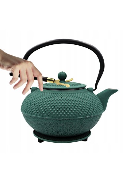 NO BRAND CEAINIC emailat, aparat de făcut ceai, 1.4L, verde, cadou