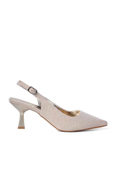 Kadın Saten Slingback Ayakkabı