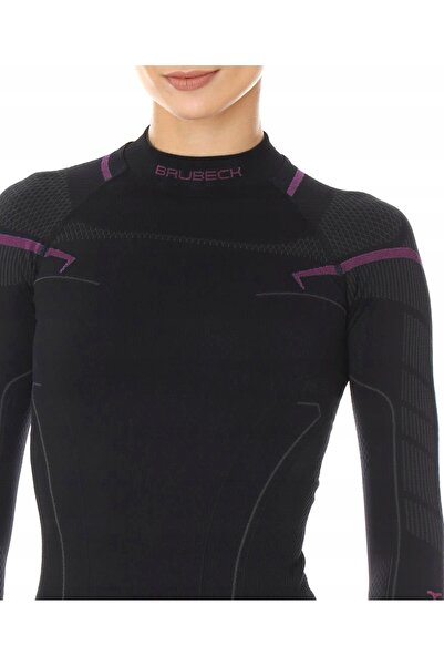 NO BRAND Brubeck Thermo LS13100A tricou termic de damă negru XS