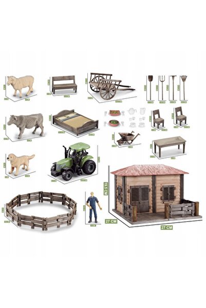 Ramiz TRACTOR CU GARD fermier mic GARD animal JUCĂRIE PENTRU COPII jucărie
