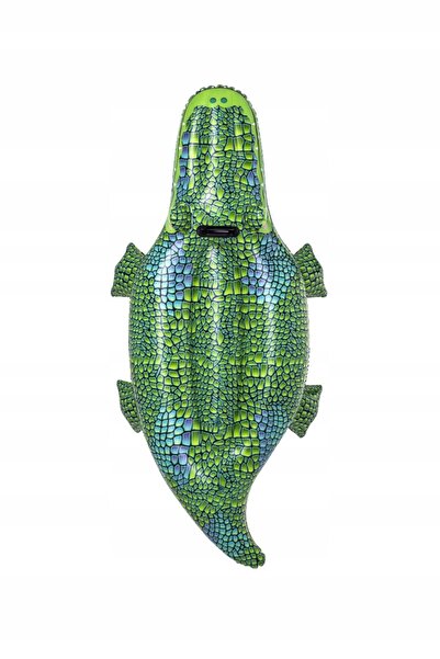 BESTWAY Saltea gonflabilă cu mâner, pentru apă, plajă, înot, crocodil, 152x71cm