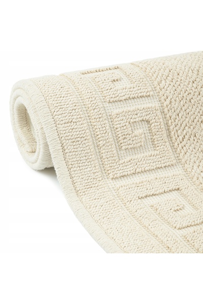NO BRAND Covoraș de baie din bumbac bej 60x90 absorbant antiderapant